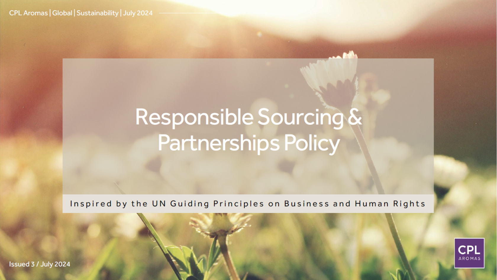 Responsible Sourcing & Partnerships Policy